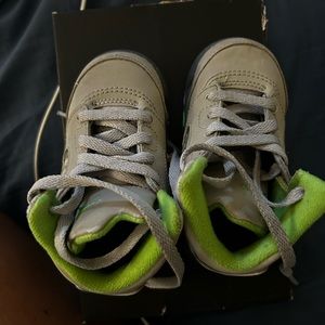 Jordan 5s lime green